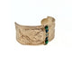 Wide Bronze Cuff With Ombre Stone