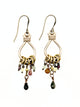 Multi Tourmaline Hoop Chandelier Earring