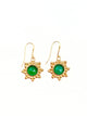 Bronze Granulated Sunburst Earrings