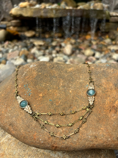 Aqua Kyanite Necklace