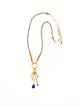 Multi Stone Drop 18k Gold Plated Necklace