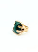 Large Rectangle Rose Cut Cocktail Ring