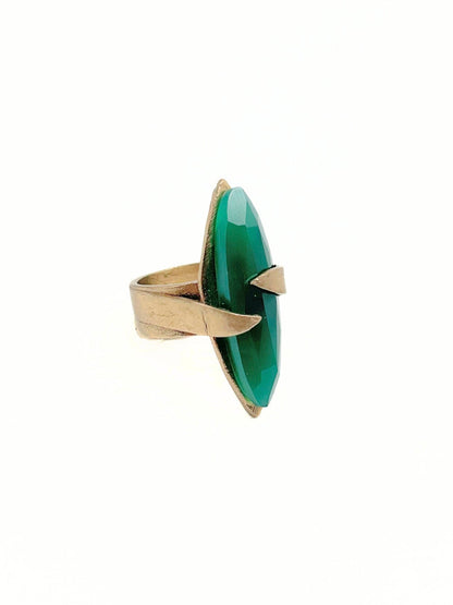 Marquise Rose Cut Gemstone Cocktail Ring
