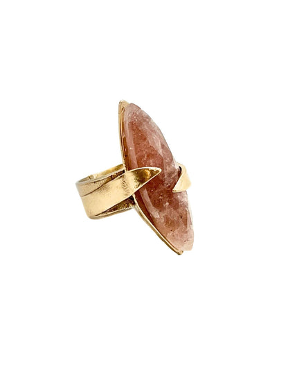 Marquise Rose Cut Gemstone Cocktail Ring